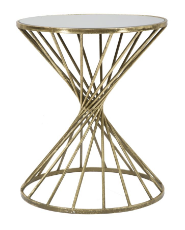 Masute Laterale - Masuta laterala cu oglinda stil Glam CreativDeco