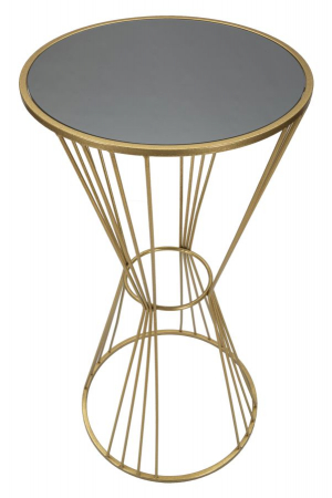 Masuta laterala inalta cu blat sticla design Glamour CreativDeco [1]
