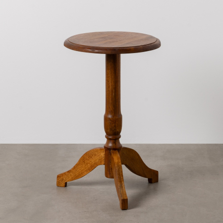 Masute Laterale - Măsuță Clasică Lemn Mango CreativDeco - Mobilier Rustic pentru Living