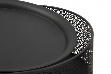 Masuta laterala glamour cu depozitare ascunsa CreativDeco [2]