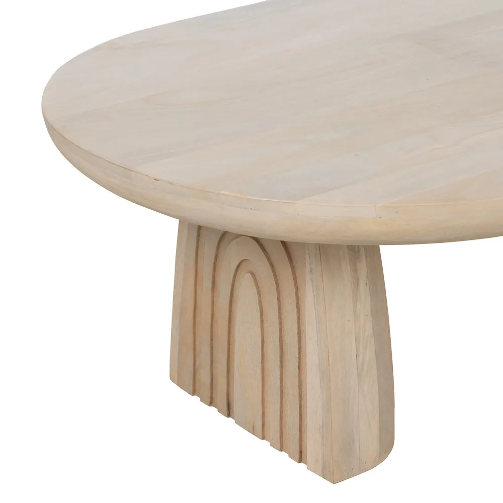 Masuta living Batel, lemn mango alb - creativdeco.ro [3]