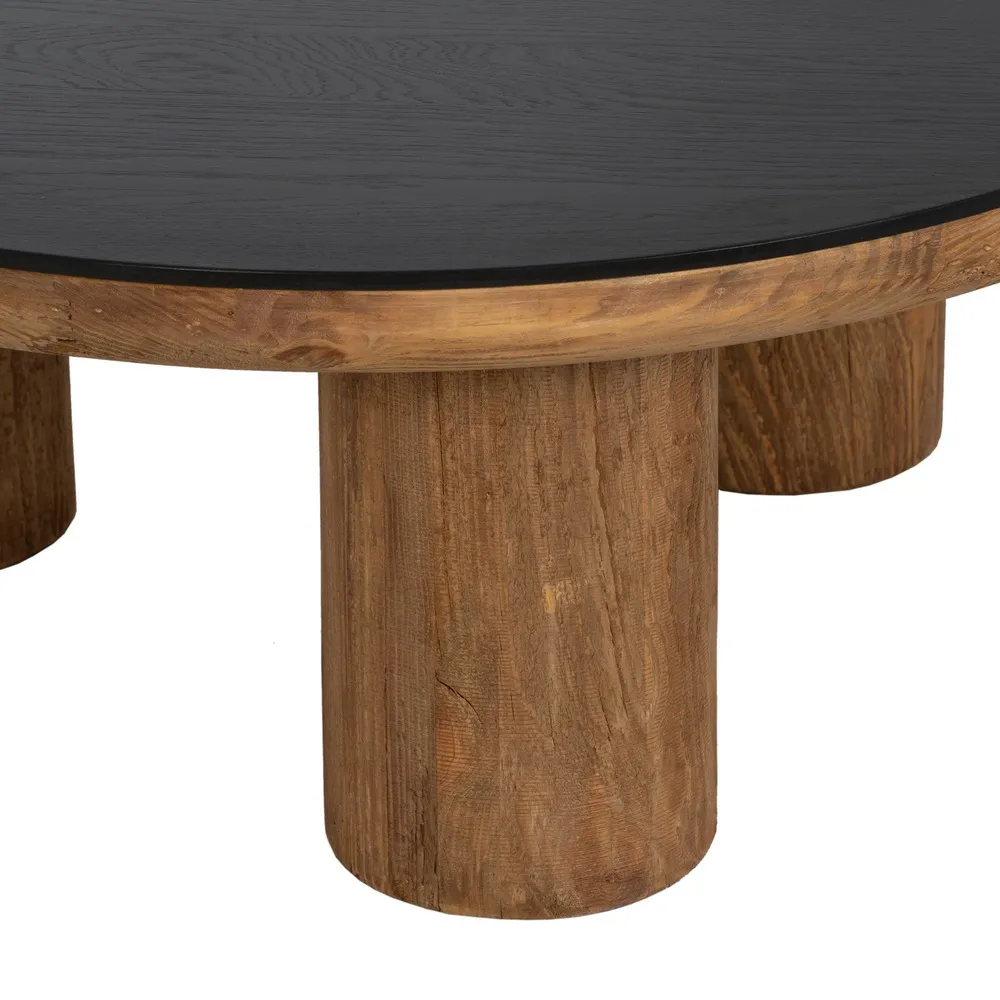 Masuta Living Careras, Lemn Natural Negru - CreativDeco.ro [3]