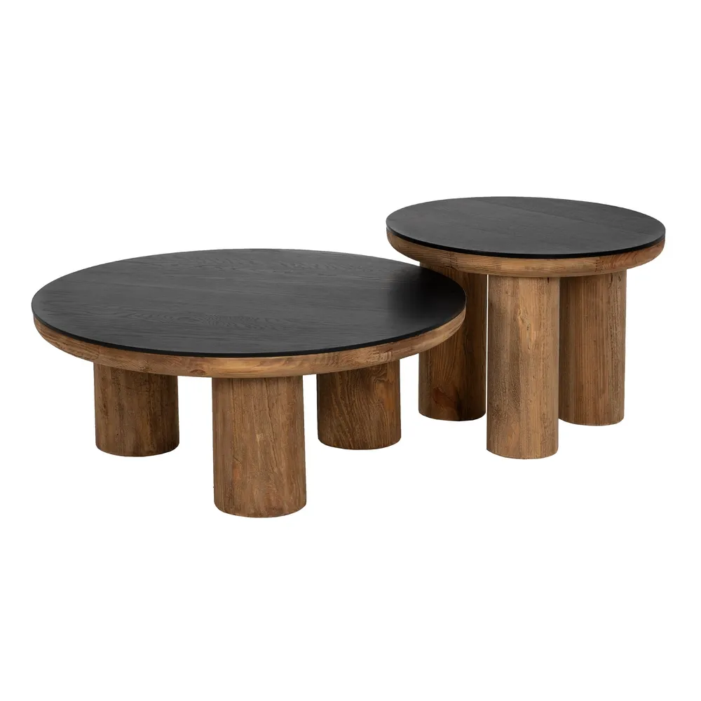 Masuta Living Careras, Lemn Natural Negru - CreativDeco.ro [9]