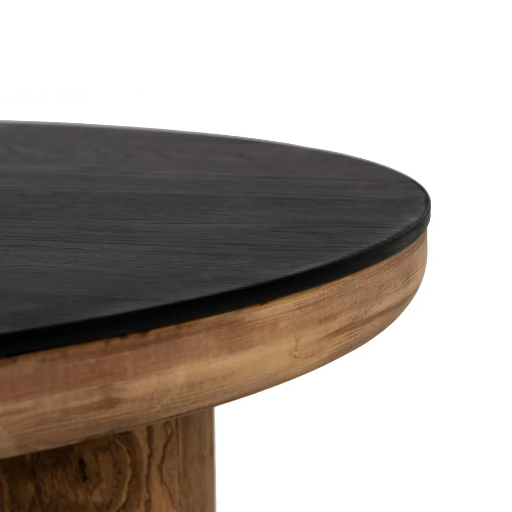 Masuta Living Careras, Lemn Natural Negru - CreativDeco.ro [4]