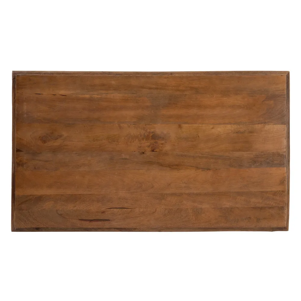 Masuta Living Clasic, Lemn Mango Alb-Natural - CreativDeco.ro [5]