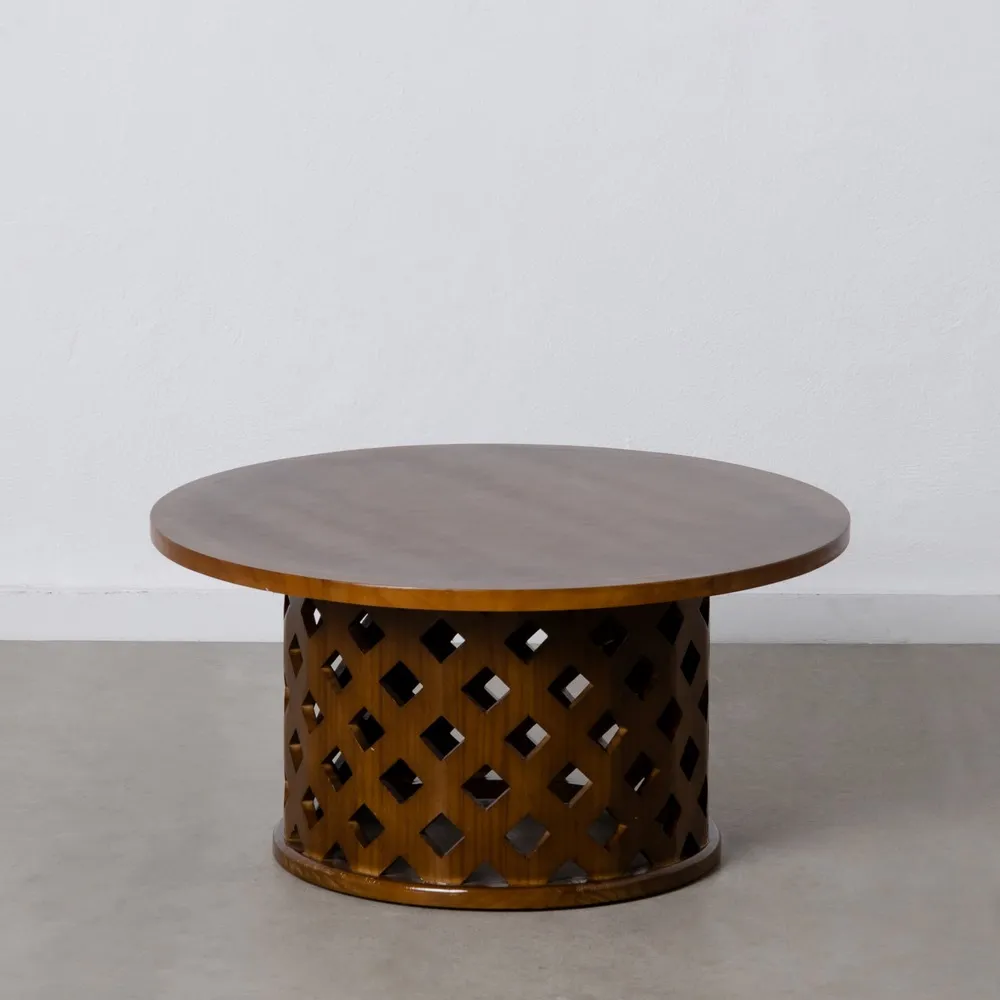 Masuta living rotunda maro, lemn brad MDF [1]