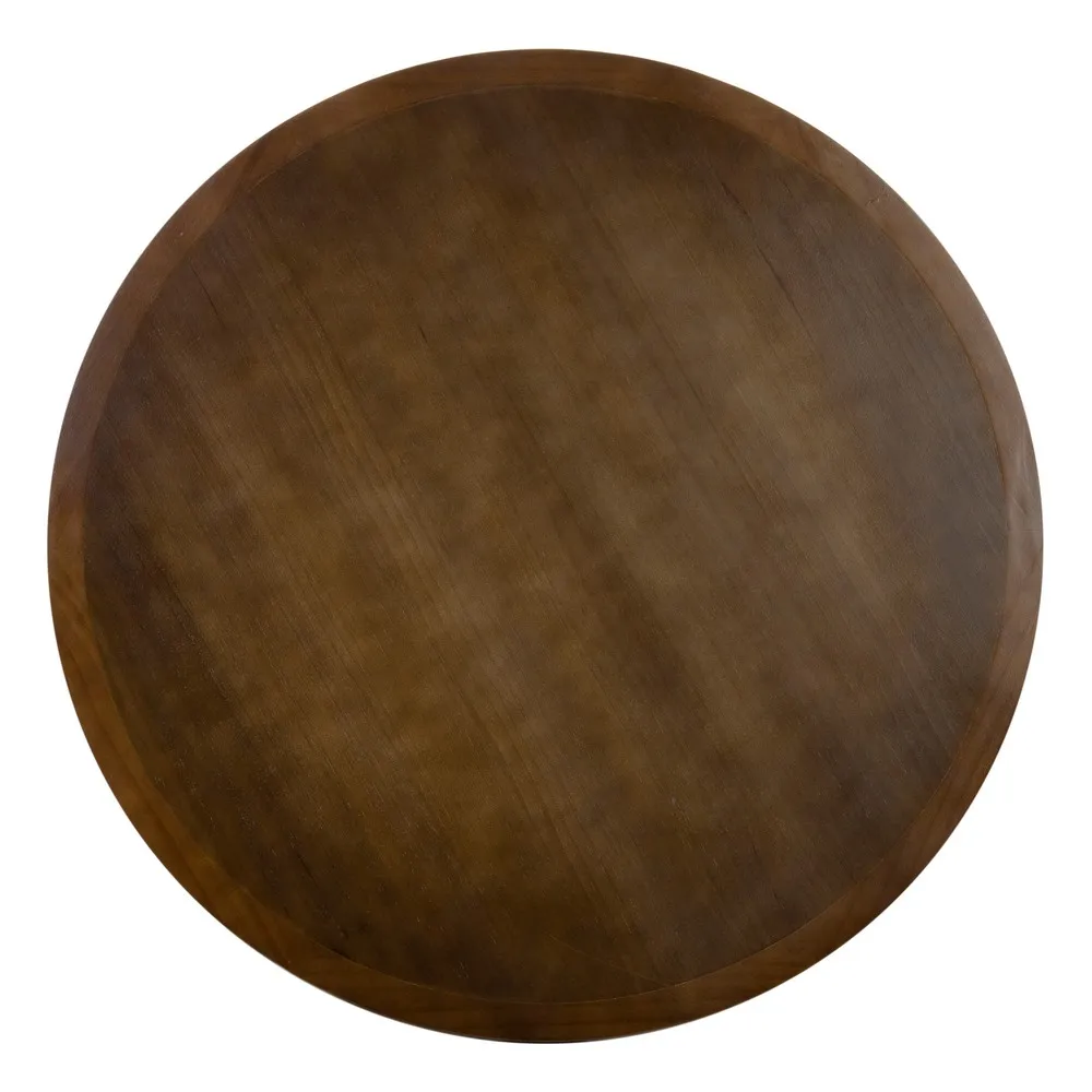 Masuta living rotunda maro, lemn brad MDF [5]