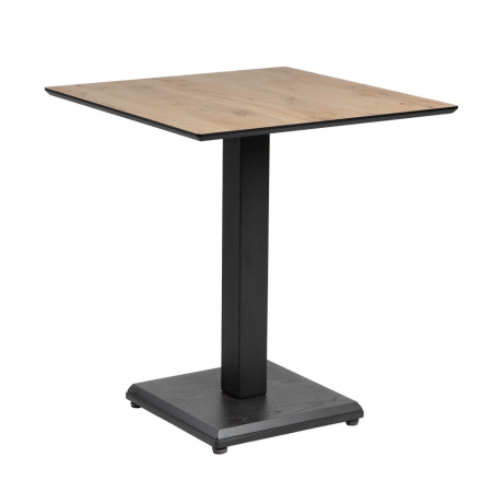 Măsuță pătrată din MDF finisaj lemn natur și metal [1]