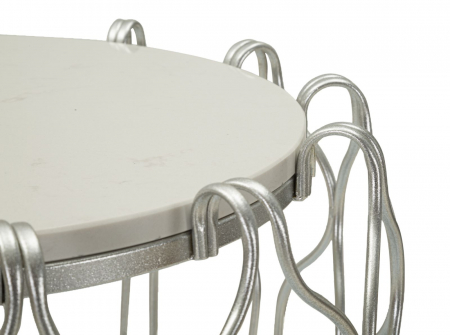 Masuta rotunda cu blat marmura | Accent living CreativDeco [4]