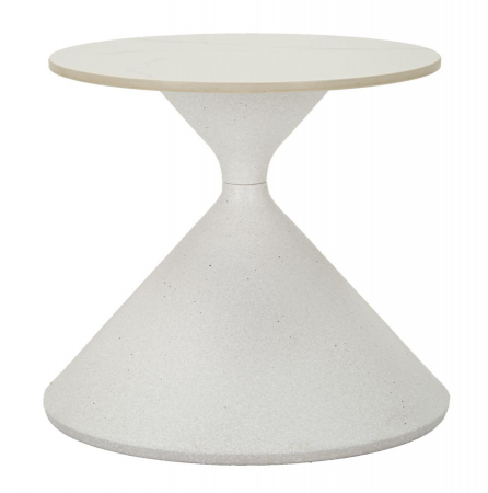Masute Laterale - Masuta conica alba | Design contemporan | CreativDeco