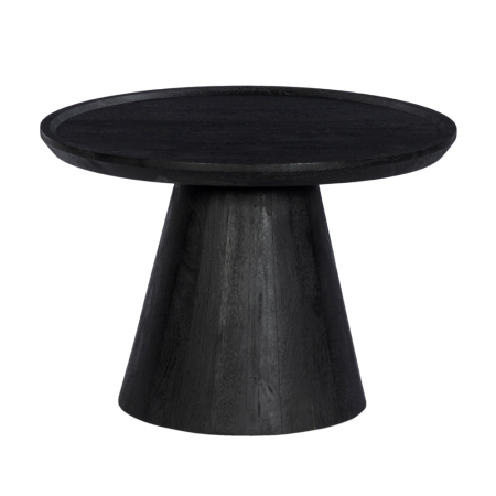 Mobilier - Măsuță rotundă de cafea din lemn de mango negru
