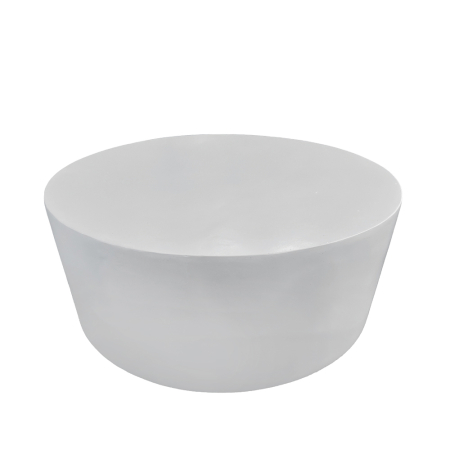 Mobilier - Măsuță rotundă de cafea din MgO gri deschis cu profil conic