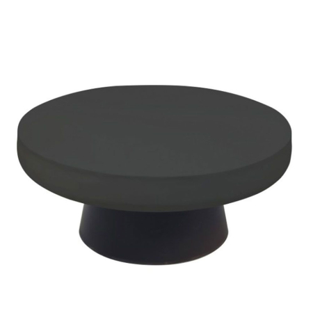 Mobilier - Măsuță rotundă de cafea din MgO negru cu bază conică