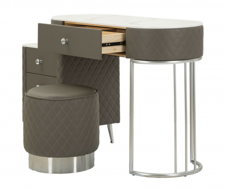 Masa de toaleta gri moderna | Mobilier functional CreativDeco [2]