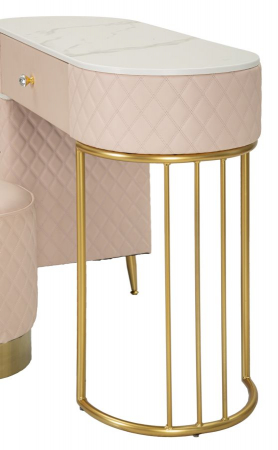 Masa de toaleta roz cu sertare | Mobilier feminin CreativDeco [7]