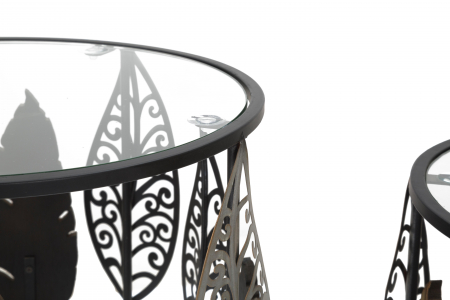 Set 2 Masute rotunda design organic Foglie | creativdeco [3]