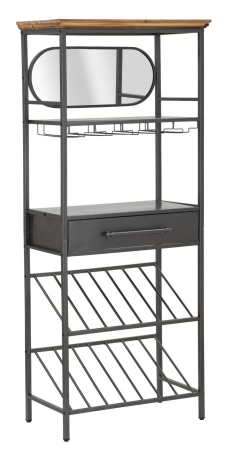 Biblioteca, rafturi, vitrine - Mobilier bar aspect industrial autentic CreativDeco