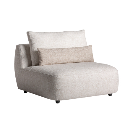 Canapele Modulare - Modul central sofa crem design rotunjit