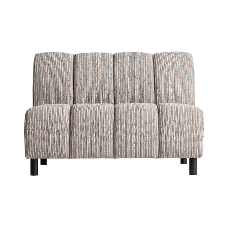 Canapele - Modul central sofa în tonuri neutre cu textură