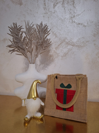 Set 2 Mosi Cadou Craciun, portelan, alb auriu, creativdeco.ro [4]