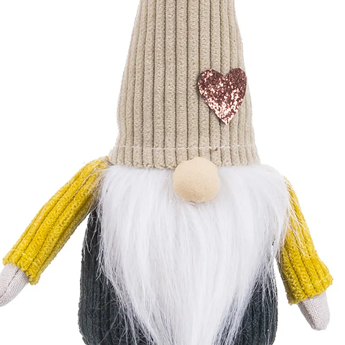 Moș Crăciun textil 20 CM Crăciun|Decoruri festive adorabile [1]