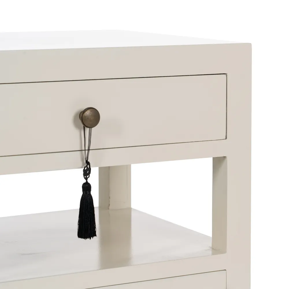 Noptiera alba orientala versatila | Mobilier dormitor CreativDeco [9]