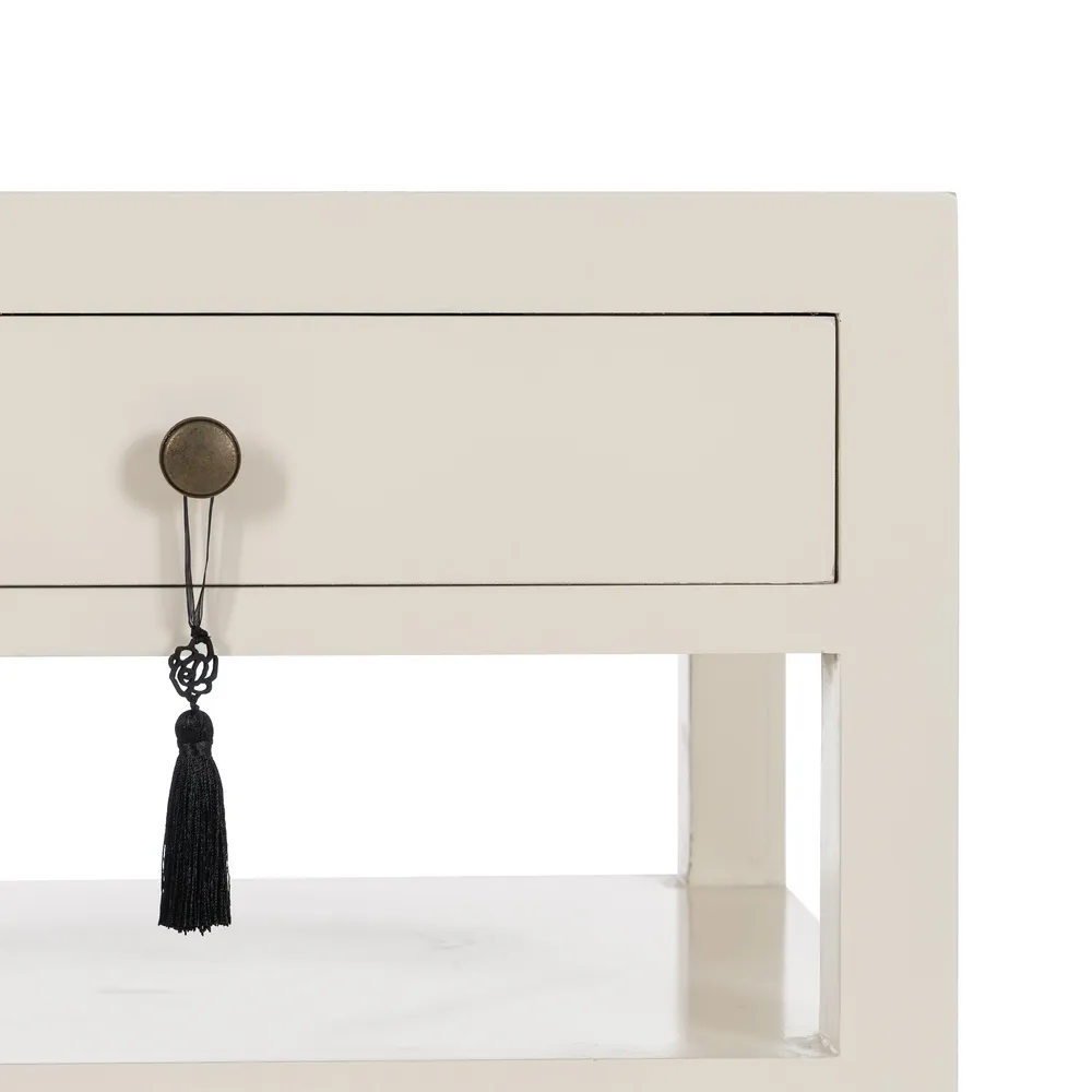 Noptiera alba orientala versatila | Mobilier dormitor CreativDeco [4]