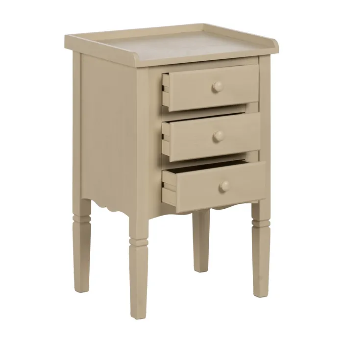 Masuta MDF crem sertare|Mobilier dormitor compact [2]