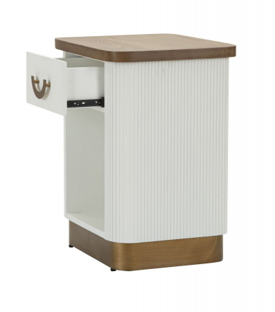 Noptiera crem eleganta design rotunjit CreativDeco [3]