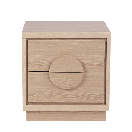 Noptiera Axis cu 2 sertare finisaj natural PAL modern [1]