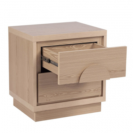 Noptiera Axis cu 2 sertare finisaj natural PAL modern [2]
