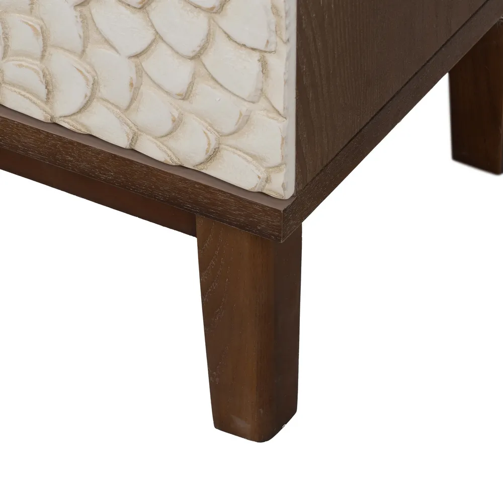Noptiera cu sertare sculptate | Dormitor vintage | CreativDeco [10]
