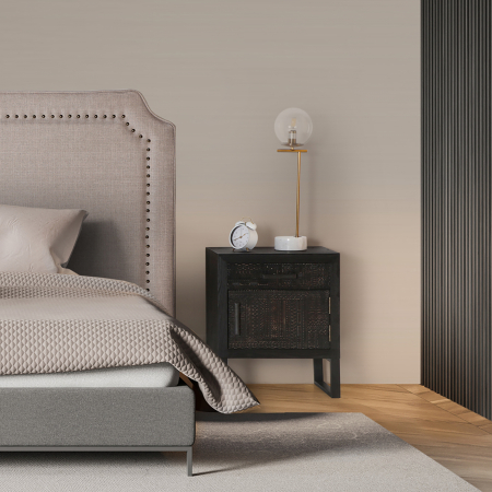 Noptiera Contemporana neagra | Noptiere moderne elegante [1]