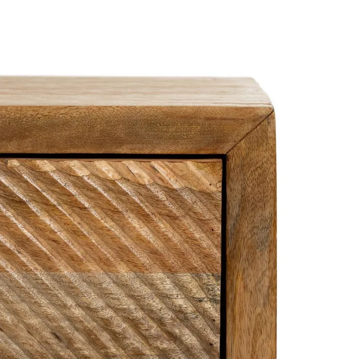 Noptieră lemn mango cu sertare | Noptiere dormitor [7]