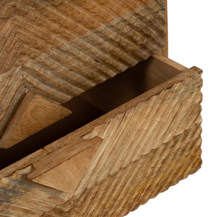 Noptieră lemn mango cu sertare | Noptiere dormitor [5]