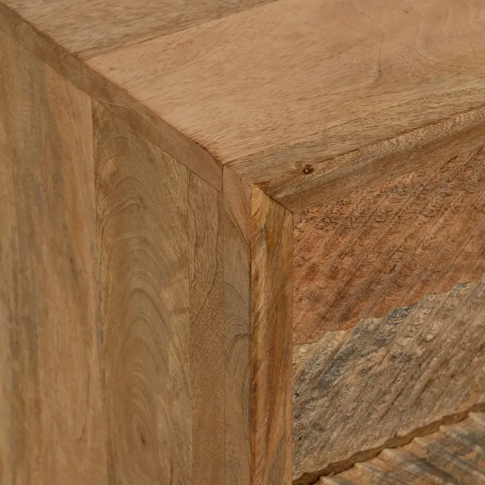 Noptieră lemn mango cu sertare | Noptiere dormitor [3]