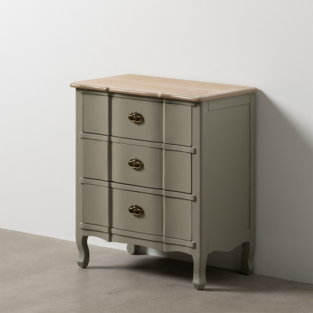 Comode si Bufete - noptiere elegante gri verzui CreativDeco