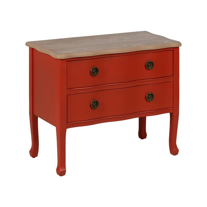 Noptiera lemn teracotă moderna|Mobilier vibrant dormitor [1]