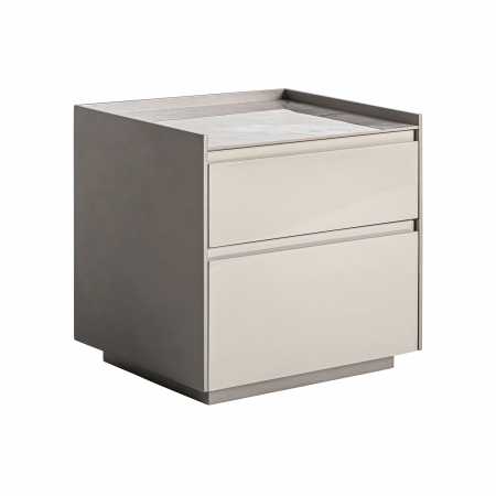 Noptiera Art Deco MDF bej piatra|Noptiere luxoase [1]