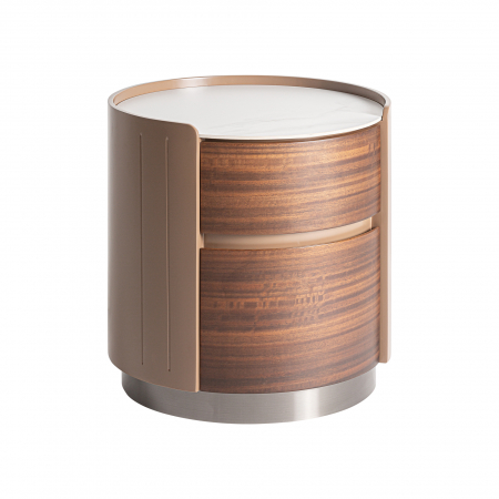 Noptiera Art Deco lemn stratificat eucalipt|Noptiere luxoase [1]
