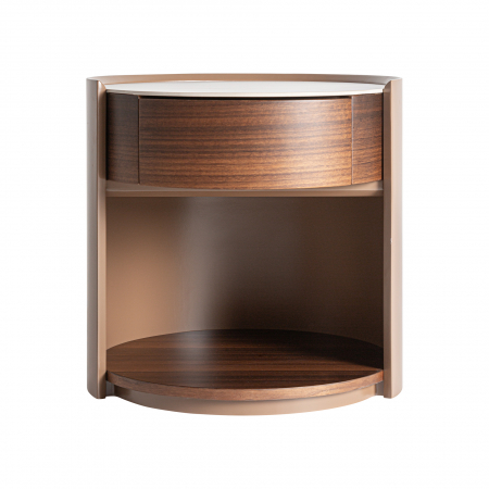 Noptiere - Noptiera Art Deco lemn stratificat eucalipt|Noptiere luxoase