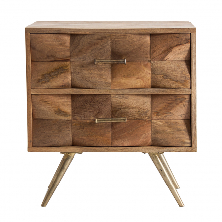Noptiera contemporana metal mango|Noptiere elegante moderne [0]