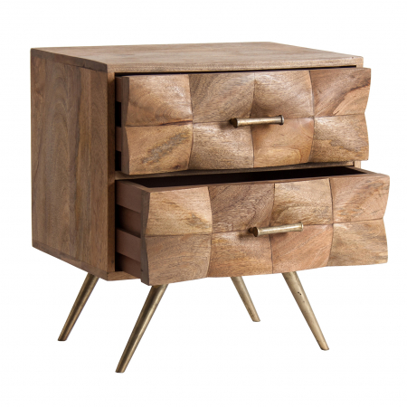 Noptiera contemporana metal mango|Noptiere elegante moderne [2]