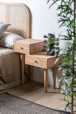 Noptiera lemn mahogany etnica|Mobilier dormitor premium [4]