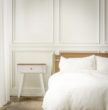 Noptiera Alba Matera, lemn si MDF | creativdeco [1]