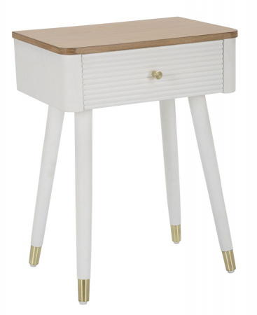 Noptiere - Noptiera Alba Matera, lemn si MDF | creativdeco