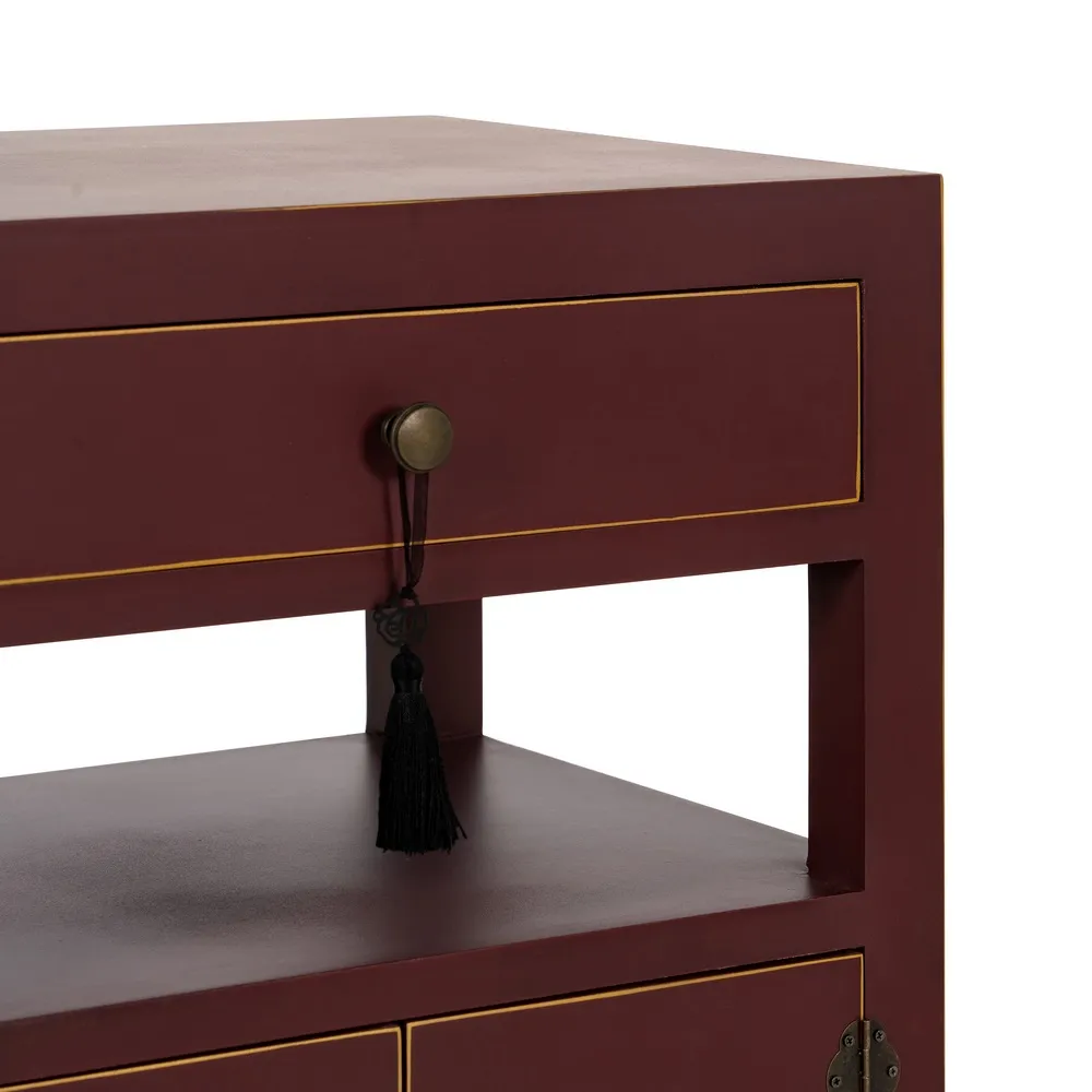 Noptiera rosie design oriental cu sertar | Mobilier dormitor [9]