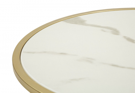Noptiera rotunda crem | Dormitor glamour | CreativDeco [6]
