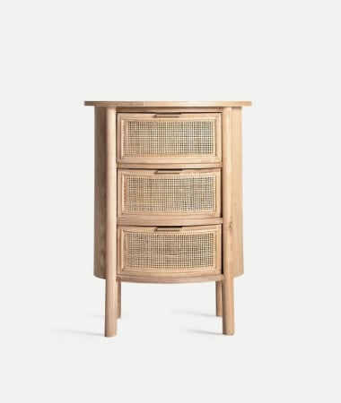 Noptiere - Noptieră lemn ratan IKLA – titlu imagine principală