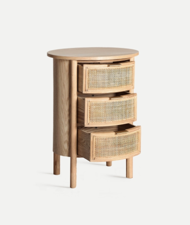 Noptieră lemn ratan IKLA – titlu imagine principală [1]